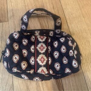 Vera Bradley Black and Red Patterned Tiny Bag